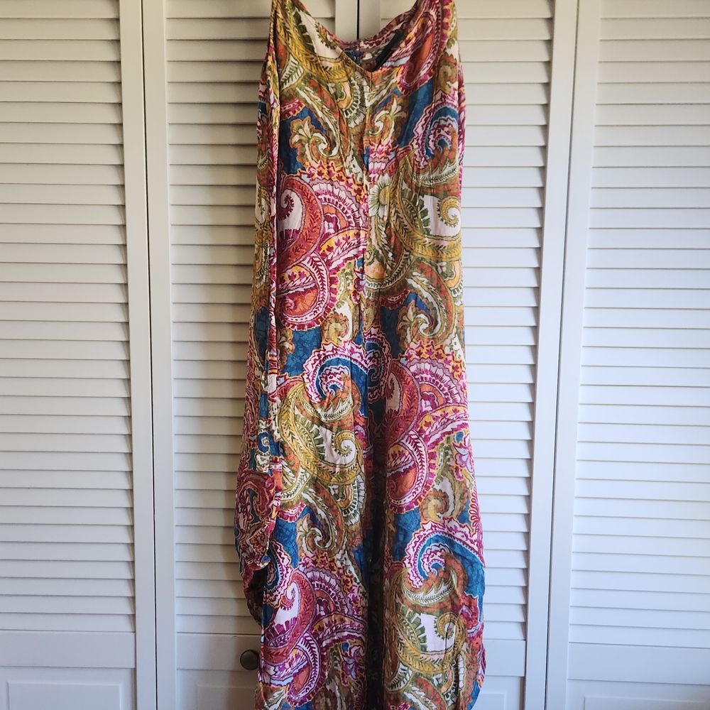 ☀️Ivy street colorful Paisley baggy boho jumpsuit